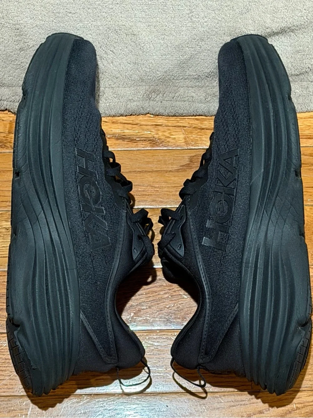 HOKA One One Bondi 8 Men’s 11.5 D Black Running Shoes Sneakers 1123202 BBLC